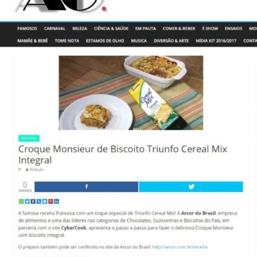 Croque Monsieur de Biscoito Triunfo Cereal Mix Integral – Alice Glitz
