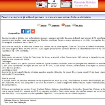 Panettones Aymoré já estão disponíveis no mercado nos sabores frutas e chocolate – Difundir