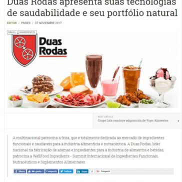 Duas Rodas apresenta suas tecnologias de saudabilidade e seu portfólio natural – Food News Latam
