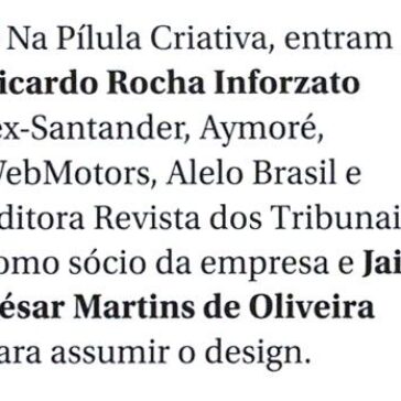 Na Pílula Criativa, entram Ricardo… – Meio&Mensagem