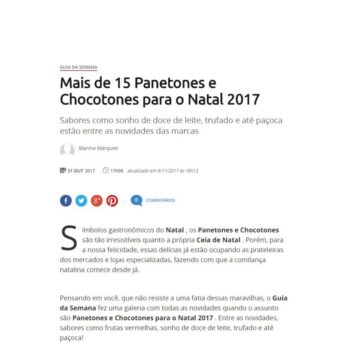 Mais de 15 Panetones e Chocotones para o Natal 2017 – Terra