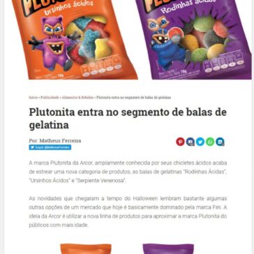 Plutonita entra no segmento de balas de gelatina – Geek Publicitário