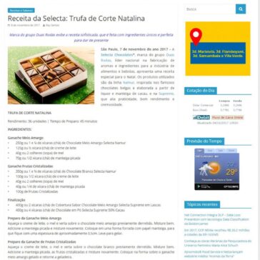 Receita da Selecta: Trufa de Corte Natalina – Jornal Dia Dia