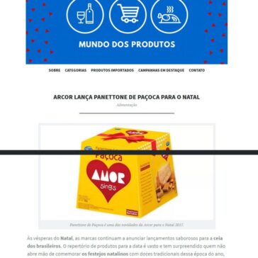 ARCOR LANÇA PANETTONE DE PAÇOCA PARA O NATAL – Blog Mundo dos Produtos