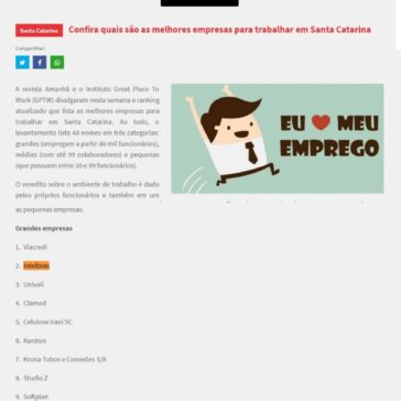 Santa Catarina Confira quais são as melhores empresas para trabalhar em Santa Catarina – Tropical FM