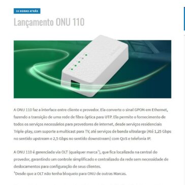 Lançamento ONU 110 – Blog Bradel
