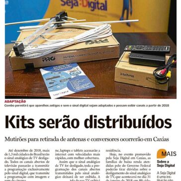 Kits serão distribuídos – Pioneiro