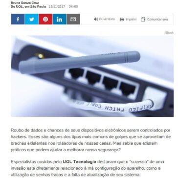 Não deixe seu roteador ser vítima de hacker! Veja dicas de como se proteger – UOL