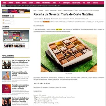 Receita da Selecta: Trufa de Corte Natalina – Acesso Cultural