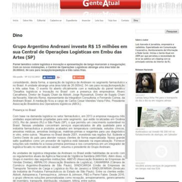 Grupo Argentino Andreani investe R$ 15 milhões em sua Central de Operações Logísticas em Embu das Artes (SP) – Gente Atual