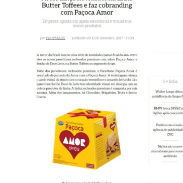 Arcor lança novidades na linha Butter Toffees e faz cobranding com Paçoca Amor – Propmark