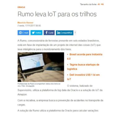 Rumo leva IoT para os trilhos – Baguete