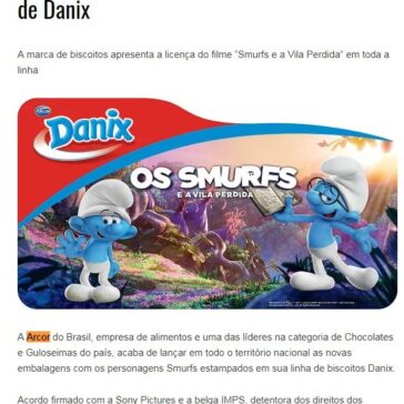 Os Smurfs estampam as novas embalagens de Danix – Design de Embalagens