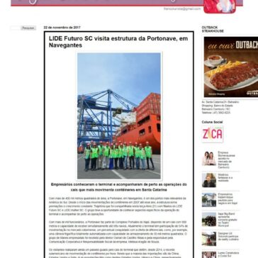 LIDE Futuro SC visita estrutura da Portonave, em Navegantes – Agito Social By Franciele Rodrigues