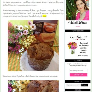 Novidades para o Natal: Panettones Arcor Paçoca Amor e Sonho Doce de Leite – Ariane Baldassin