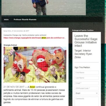 Campanha Change.org: Venha protestar pelos animais! – Biologia Professor Ricardo Hisamoto