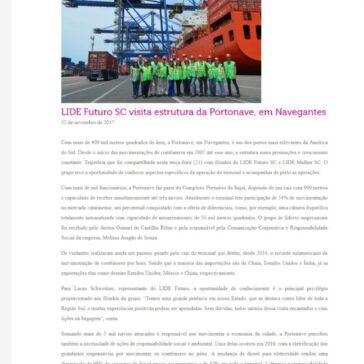 LIDE Futuro SC visita estrutura da Portonave, em Navegantes – Estrutura de Comunicação