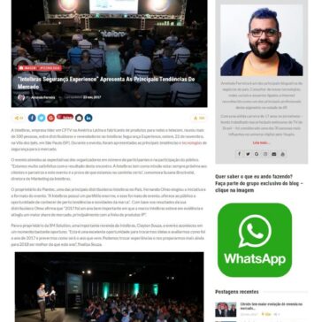 “Intelbras Segurança Experience” apresenta as principais tendências de mercado – Blog do Armindo