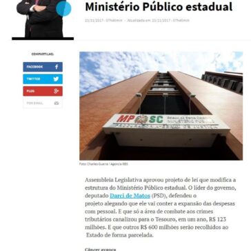 Alesc aprova lei que modifica estrutura do Ministério Público estadual – Diário Catarinense