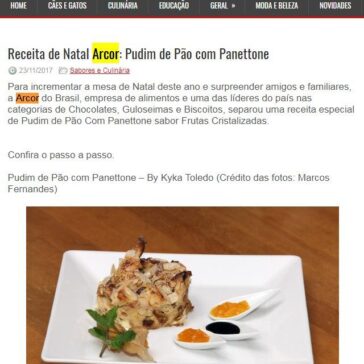 Receita de Natal Arcor: Pudim de Pão com Panettone – Rede Press