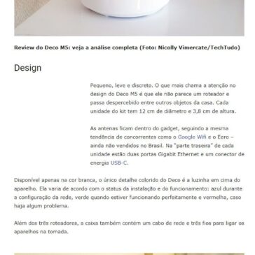 Review Deco M5 – Ananindeua Mais