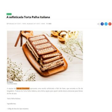 A sofisticada Torta Palha Italiana – Correio Popular