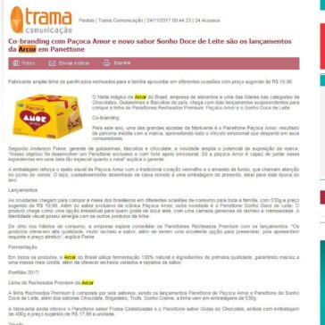 Co-branding com Paçoca Amor e novo sabor Sonho Doce de Leite são os lançamentos da Arcor em Panettone – Maxpress Net