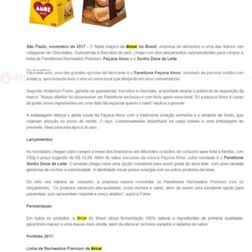 Arcor apresenta Amor e Sonho em forma de Panettones – Abimapi