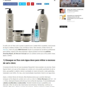 Produtos pertencem à sublinha Amazing Repair, da Varcare Concept – Press Release