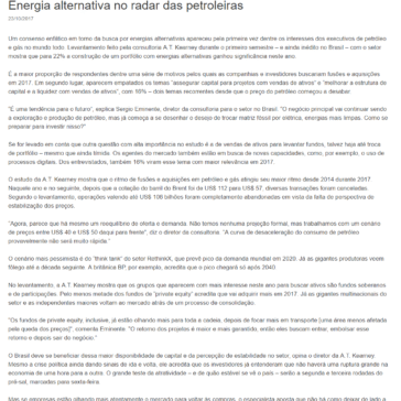 Energia alternativa no radar das petroleiras – Discrepantes