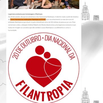 Logomarca exclusiva para homenagear a Filantropia – Folha da Vitória