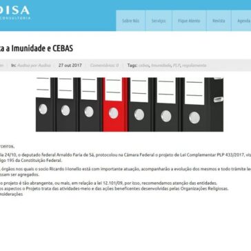 PLP regulamenta a Imunidade e CEBAS – AUDISA