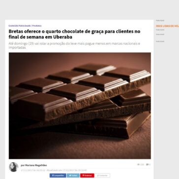 Bretas oferece o quarto chocolate de graça para clientes no final de semana em Uberaba – Curta Mais