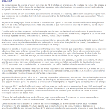 Perdas de energia custam mais de R$ 8 bi aos consumidores em 2016 – Abrinstal