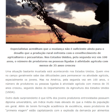 Jovens trocam escritório pelo campo – SC Rural