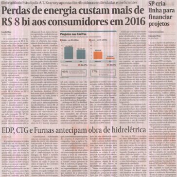 Perdas de energia custam mais de R$ 8 bi aos consumidores em 2016 – Valor Econômico
