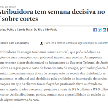 Distribuidora tem semana decisiva no STJ sobre cortes – Valor Econômico Online