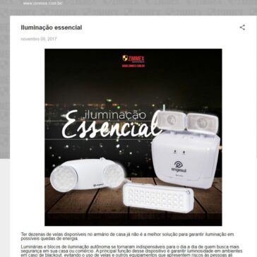 Iluminação essencial – Zimmex