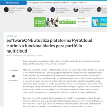 SoftwareONE atualiza plataforma PyraCloud e otimiza funcionalidades para portfólio multicloud – InforChannel