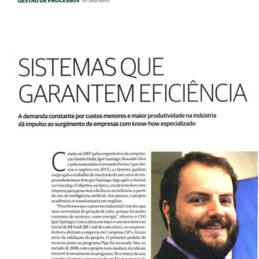 SISTEMAS QUE GARANTEM EFICIÊNCIA – Valor Especial Inovação