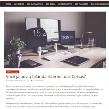 Você já ouviu falar da Internet das Coisas? – GPS Brasília