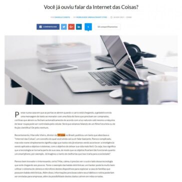 Você já ouviu falar da Internet das Coisas? – Tec Mundo