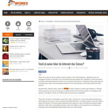 Você já ouviu falar da Internet das Coisas? – Works