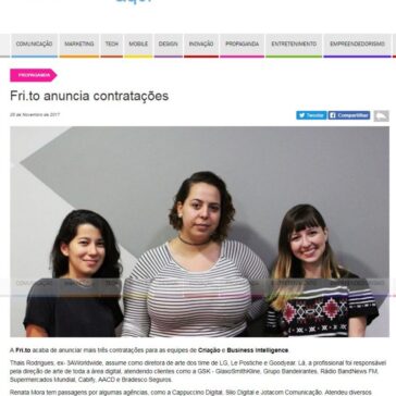 Fri.to anuncia contratações – Acontecendo Aqui