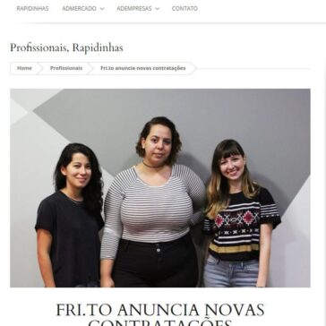 Fri.to anuncia novas contratações – Ad Online