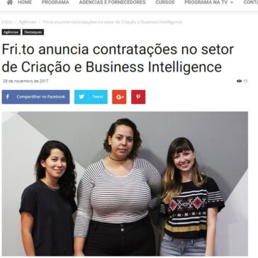 Fri.to anuncia contratações no setor de Criação e Business Intelligence – Grandes Nomes da Propaganda