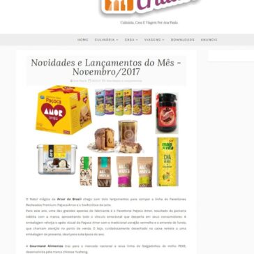 Novidades e Lançamentos do Mês – Novembro/2017 – Menu Criativo