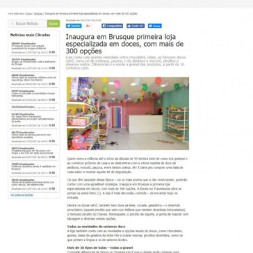 Inaugura em Brusque primeira loja especializada em doces, com mais de 300 opções – Portal da Cidade