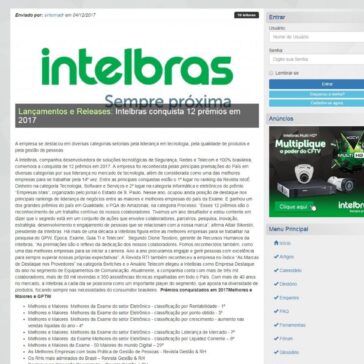 Intelbras conquista 12 prêmios em 2017 – Guia do CFTV