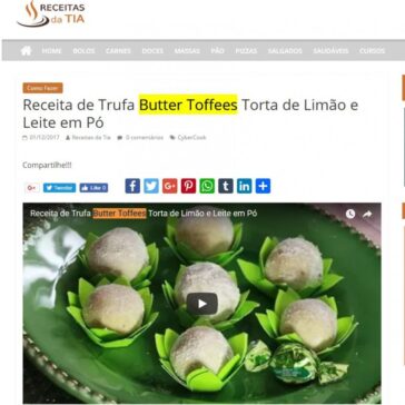 Receita de Trufa Butter Toffees Torta de Limão e Leite em Pó – Receitas da Tia